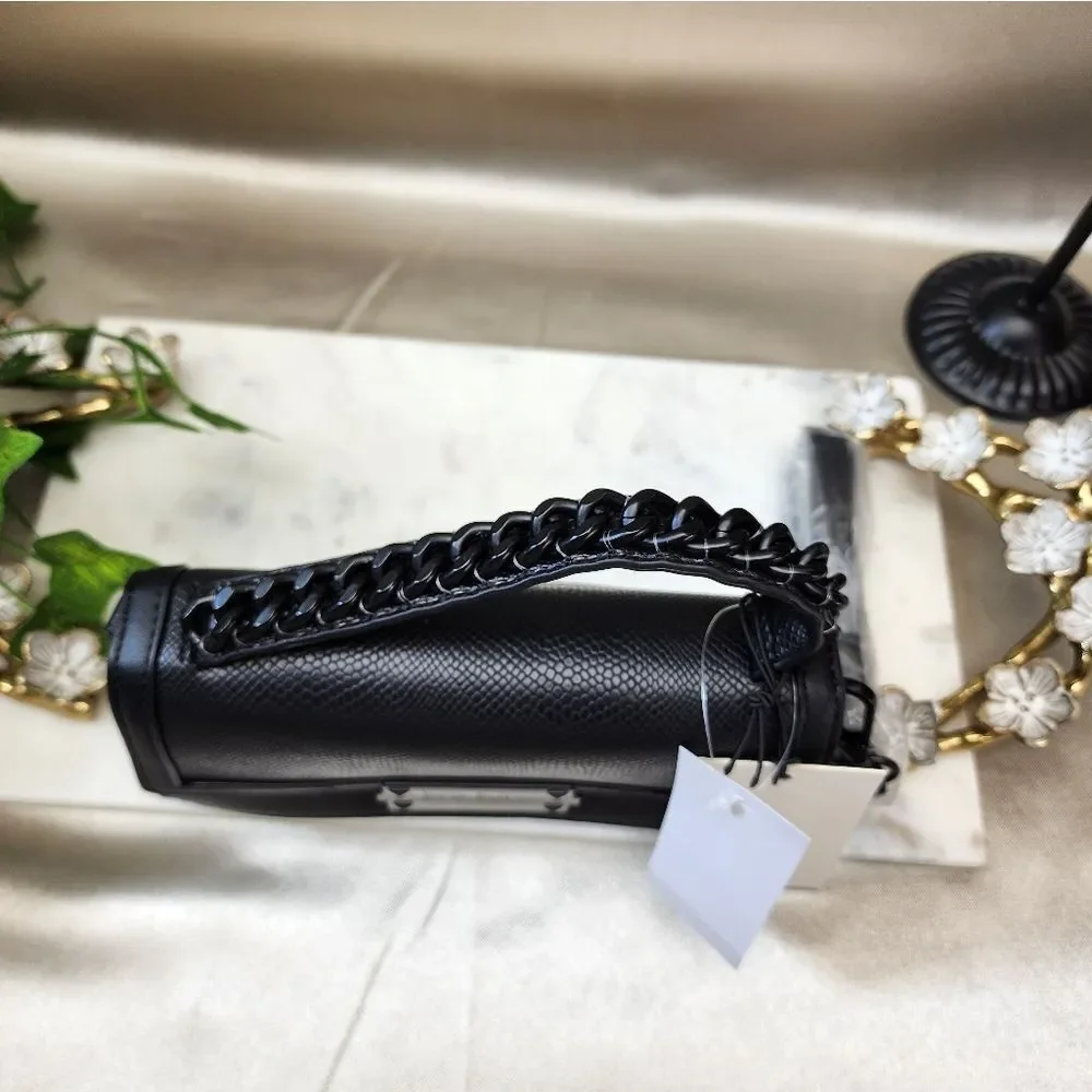 NWT Nicole Miller Black 2 Way Crossbody Bag